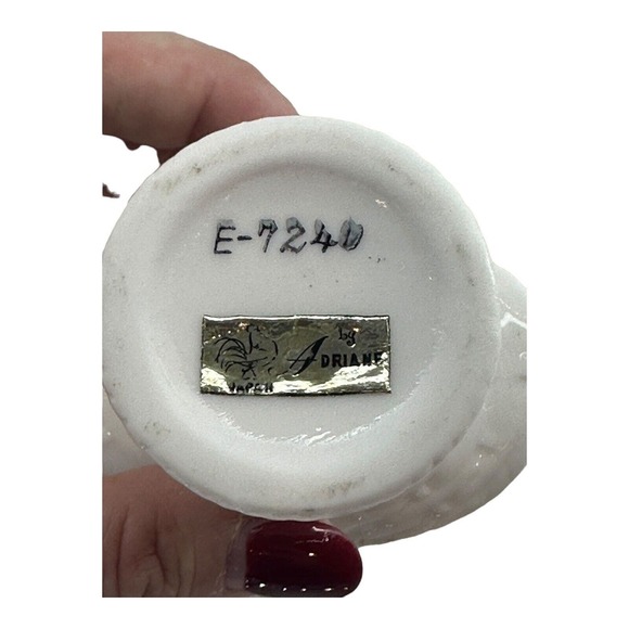 February Birthday Angel Adriane Basket Figure Purple Rhinestones DAMAGE READ VTG - Picture 5 of 12